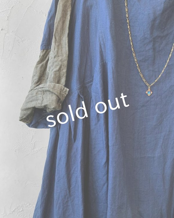 画像5: HALLELUJAH/1980's 羊飼いのローブ バイカラー・インディゴ (5)