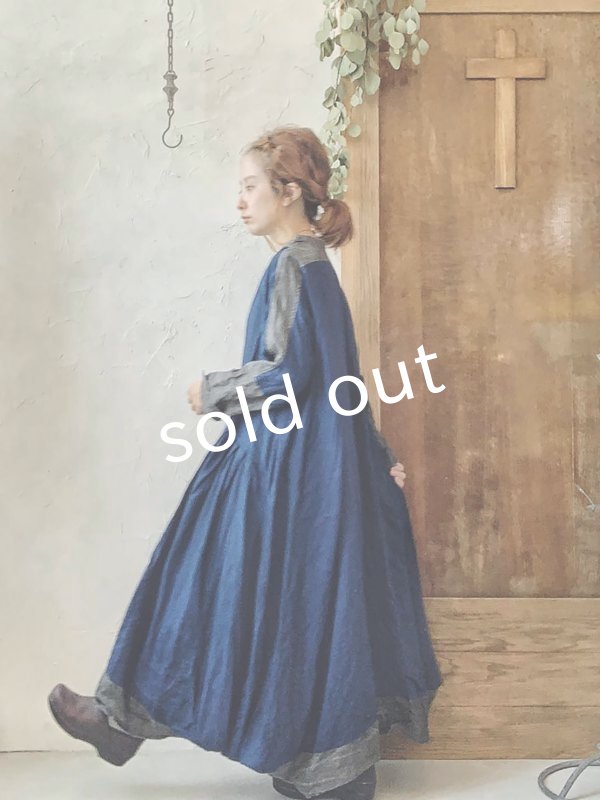 画像12: HALLELUJAH/1980's 羊飼いのローブ バイカラー・インディゴ (12)