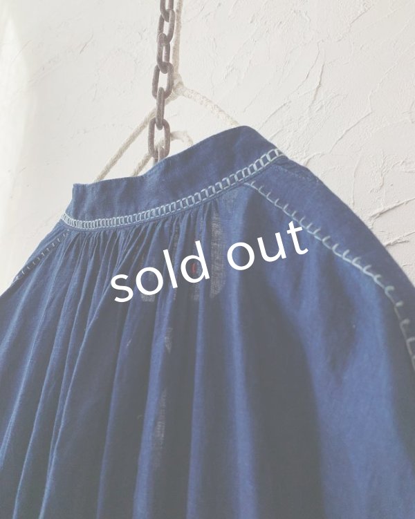 画像9: HALLELUJAH／1800's 羊飼いのローブ ハンドステッチ・インディゴ (9)