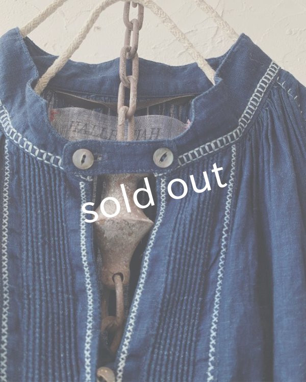 画像3: HALLELUJAH／1800's 羊飼いのローブ ハンドステッチ・インディゴ (3)