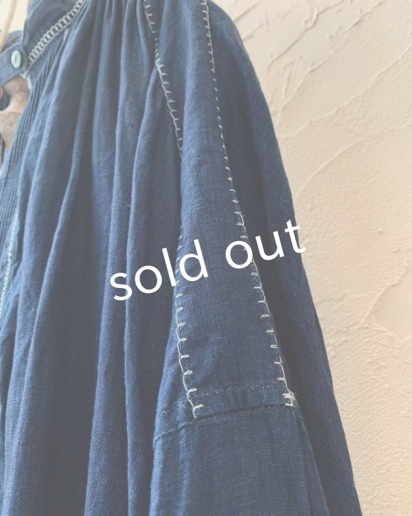 画像5: HALLELUJAH／1800's 羊飼いのローブ ハンドステッチ・インディゴ (5)