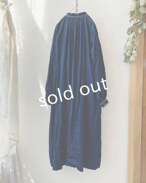 画像8: HALLELUJAH／1800's 羊飼いのローブ ハンドステッチ・インディゴ (8)