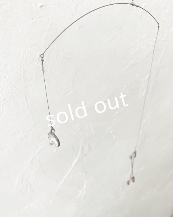 画像8: caco grass works/十字架とガラスボタンのモビール (8)