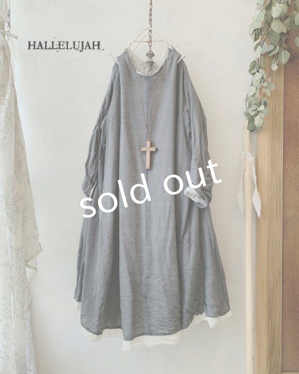 画像3: HALLELUJAH／羊飼いのローブ ガーゼ・グレー (3)