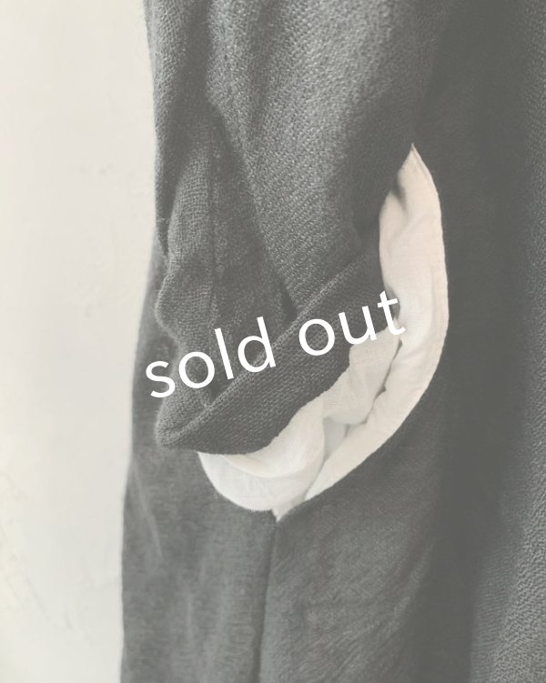 画像8: HALLELUJAH／羊飼いのローブ ガーゼ・ブラック (8)