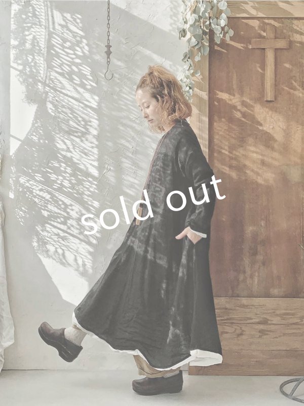 画像14: HALLELUJAH／羊飼いのローブ ガーゼ・ブラック (14)