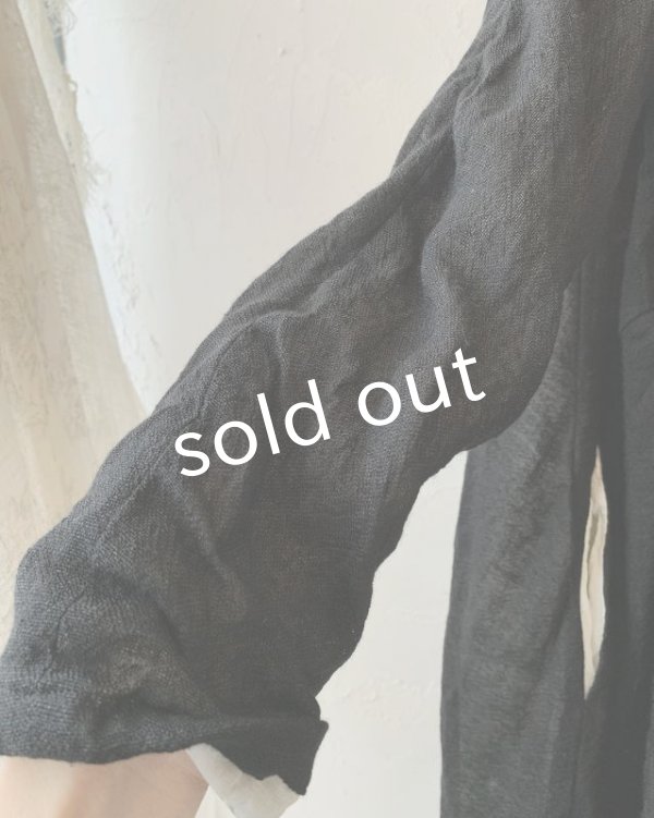 画像5: HALLELUJAH／羊飼いのローブ ガーゼ・ブラック (5)