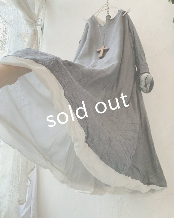 画像6: HALLELUJAH／羊飼いのローブ ガーゼ・グレー (6)