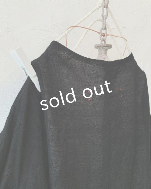 画像12: HALLELUJAH／羊飼いのローブ ガーゼ・ブラック (12)