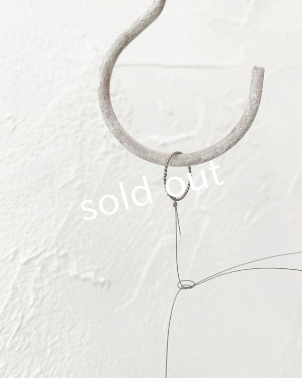 画像7: caco grass works/十字架とガラスボタンのモビール (7)