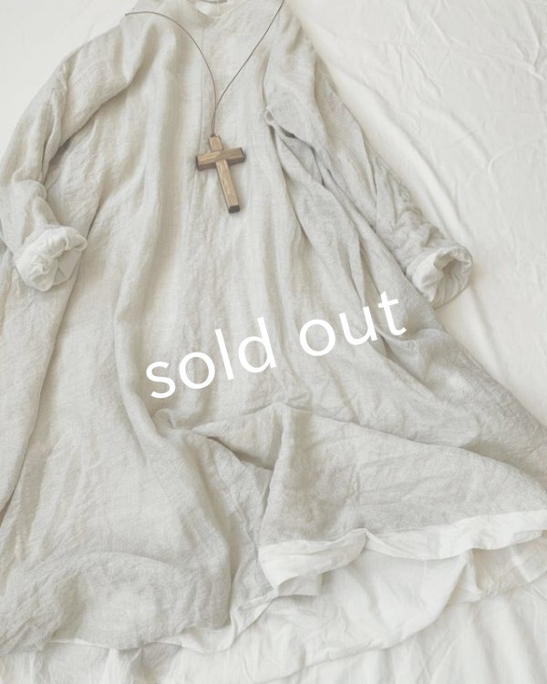 画像2: HALLELUJAH／羊飼いのローブ ガーゼ・フラックス (2)