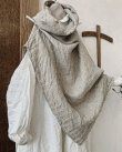 画像3: MARCHE' DE SOEUR／ウールリネンのポンチョ・杢ナチュラル (3)