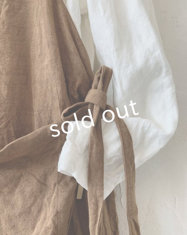 画像5: MARCHE' DE SOEUR／種蒔のエプロン・柿渋染め (5)