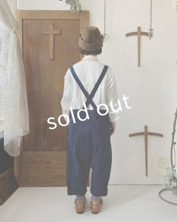 画像13: MARCHE' DE SOEUR／サスペンダーパンツ・インディゴ (13)