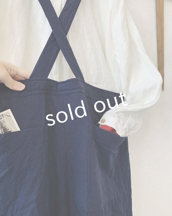 画像9: MARCHE' DE SOEUR／サスペンダーパンツ・インディゴ (9)