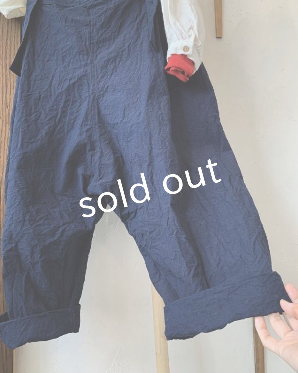画像4: MARCHE' DE SOEUR／サスペンダーパンツ・インディゴ (4)