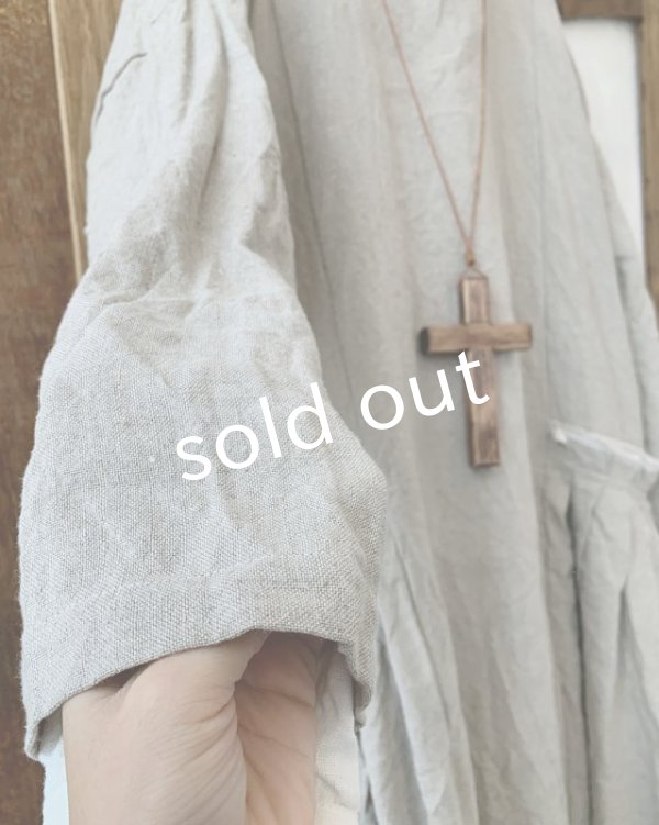 画像5: MARCHE' DE SOEUR／サイドタックワンピース・ハードマンズリネン (5)