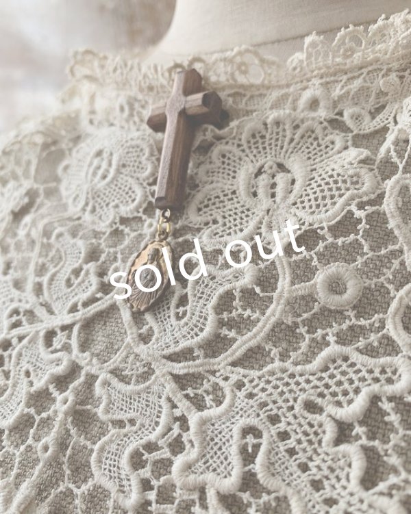 画像5: pollenbienco／ブルターニュの少女のレースケープドレス (5)