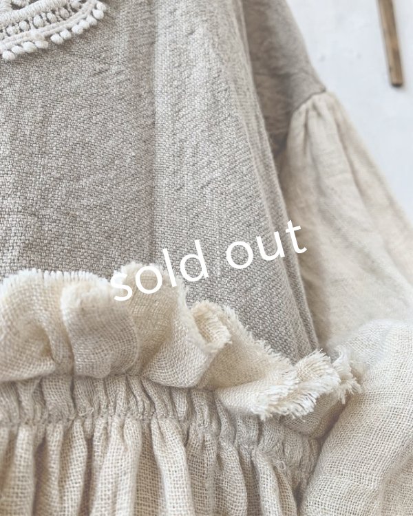 画像10: MARCHE' DE SOEUR／ブルターニュの少女のドレス・écru (10)