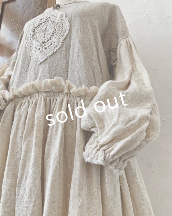 画像8: MARCHE' DE SOEUR／ブルターニュの少女のドレス・écru (8)