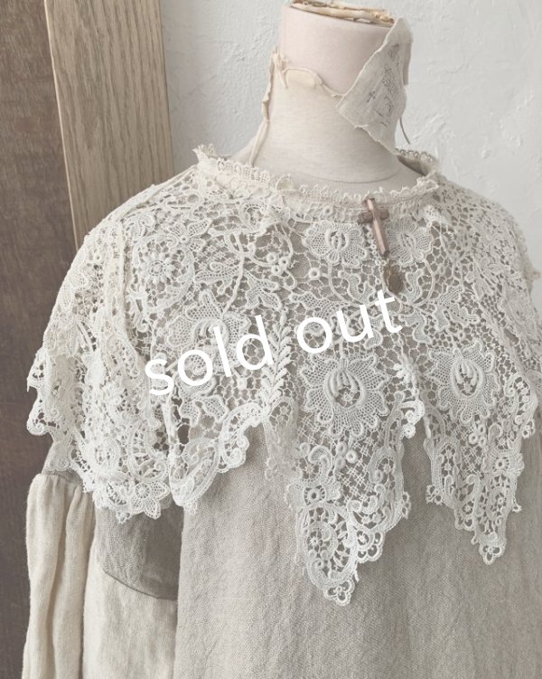 画像6: pollenbienco／ブルターニュの少女のレースケープドレス (6)
