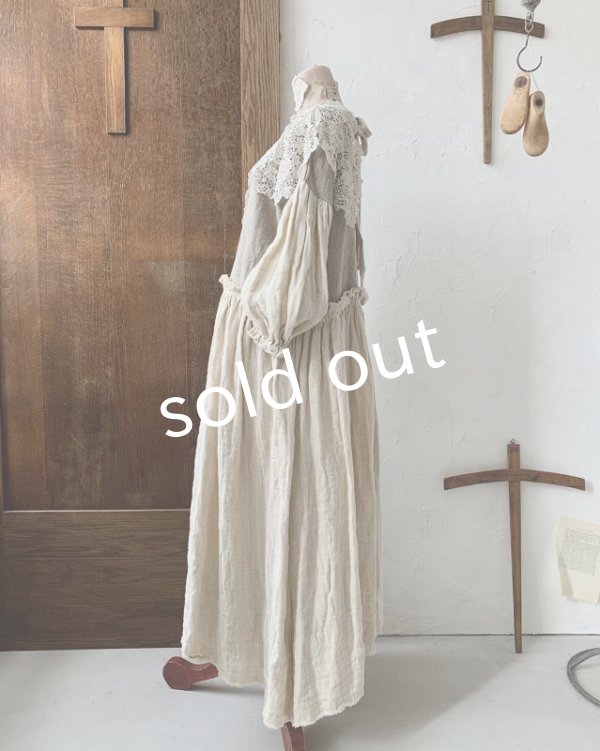 画像8: pollenbienco／ブルターニュの少女のレースケープドレス (8)