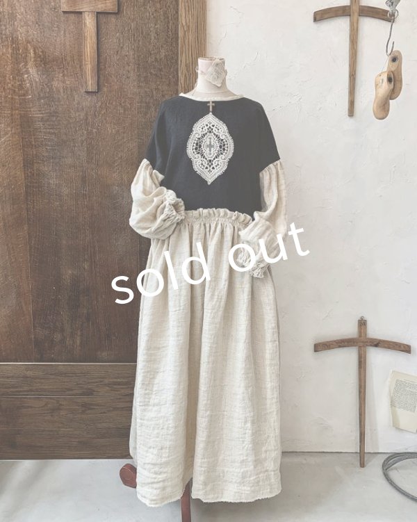 画像10: MARCHE' DE SOEUR／ブルターニュの少女のドレス・black (10)