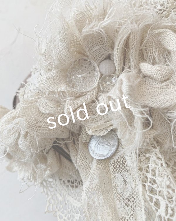 画像5: pollenbienco／アンティークレースのベレー・D (5)