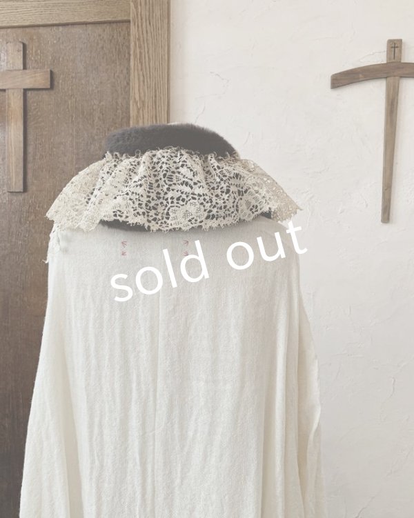 画像7: pollenbienco／アンティークレースのファーティペット・A (7)