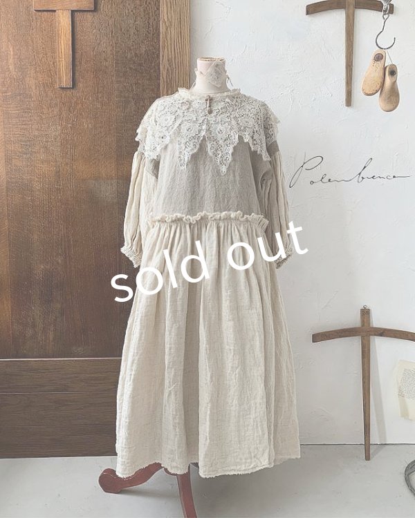 画像4: pollenbienco／ブルターニュの少女のレースケープドレス (4)