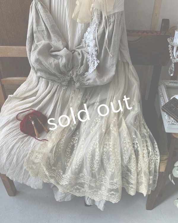 画像2: shizuka's／Cadeau de Noël tranquille「ノエルの贈り物」・生成り (2)