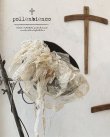 画像1: pollenbienco／アンティークレースのベレー・黒 (1)