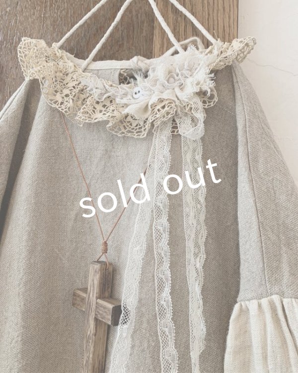 画像5: pollenbienco／ブルターニュの少女のレースティペットドレス (5)