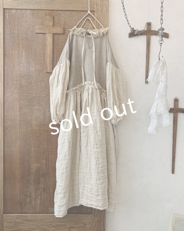 画像6: pollenbienco／ブルターニュの少女のレースティペットドレス (6)