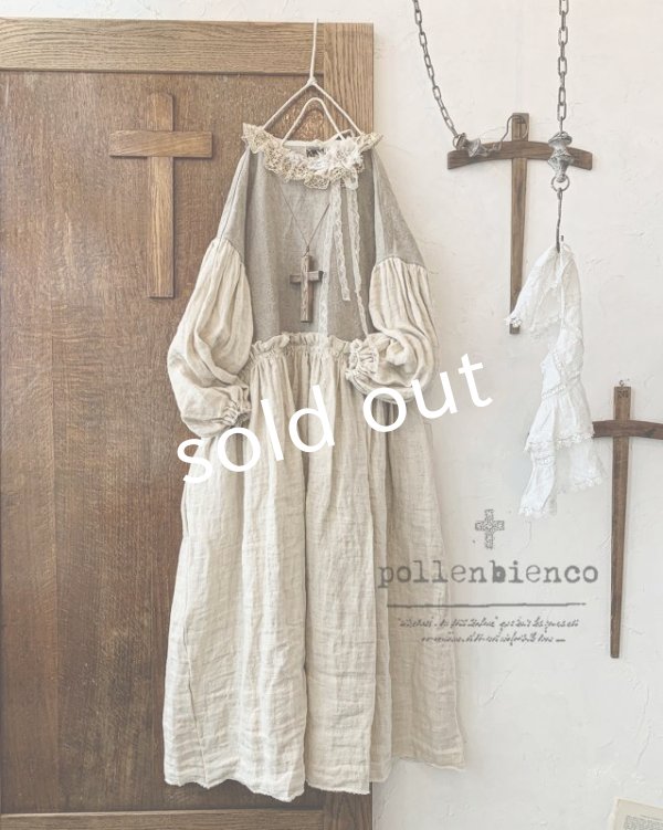 画像3: pollenbienco／ブルターニュの少女のレースティペットドレス (3)