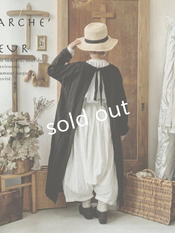 画像9: MARCHE' DE SOEUR／後ろリボンワンピース・ハードマンズリネン (9)