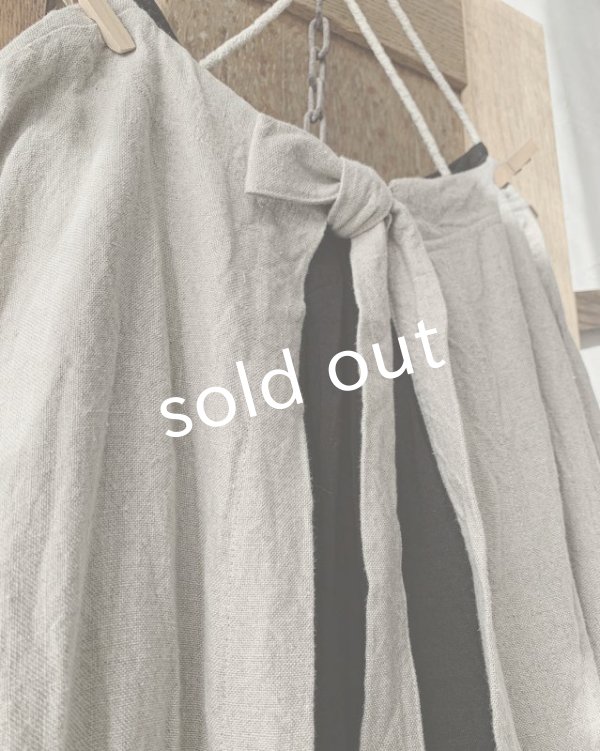 画像7: MARCHE' DE SOEUR／後ろリボンワンピース・ハードマンズリネン (7)