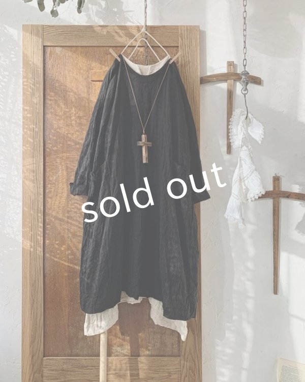 画像2: MARCHE' DE SOEUR／後ろリボンワンピース・黒 (2)