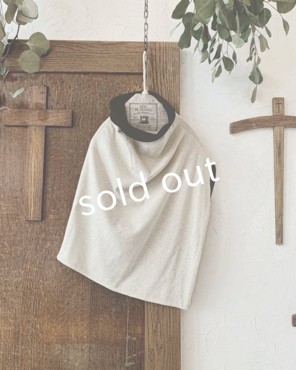 画像10: MARCHE' DE SOEUR／教会のケープ・リバーシブル【木の十字架ブローチ付】 (10)