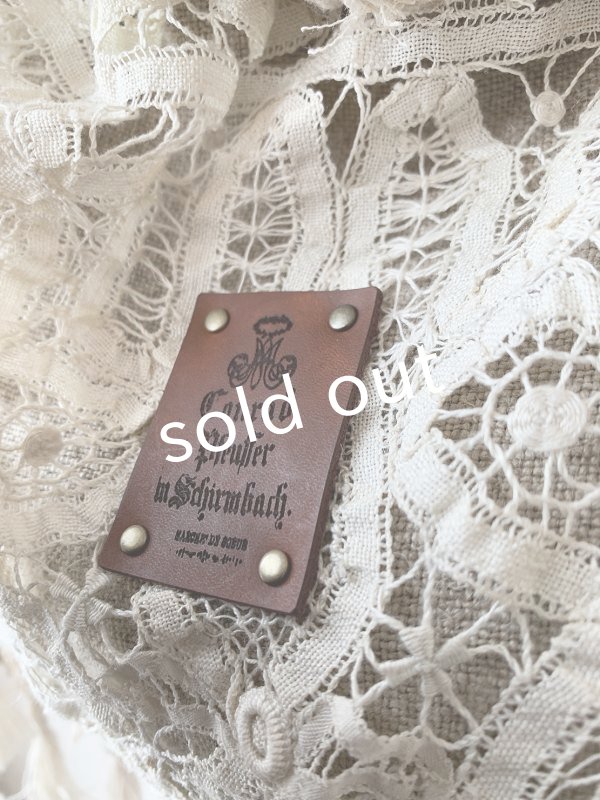 画像8: pollenbienco／アンティークレースのハードマンズリネンバッグ (8)