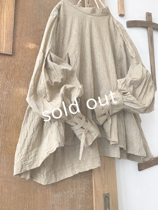 画像2: MARCHE' DE SOEUR／カフスプルオーバー・カーキベージュ (2)