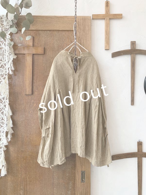 画像6: MARCHE' DE SOEUR／カフスプルオーバー・カーキベージュ (6)