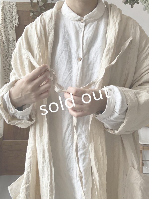 画像12: MARCHE' DE SOEUR/ジャケット・インペリアルヘンプ生成り (12)