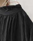 画像8: HALLELUJAH／1890's Bourgeron 羊飼いシャツワンピース・Black（110cm丈） (8)