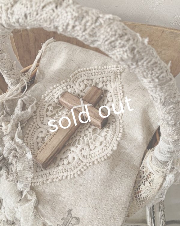 画像8: pollenbienco／アンティークレースと十字架のリリーバッグ (8)