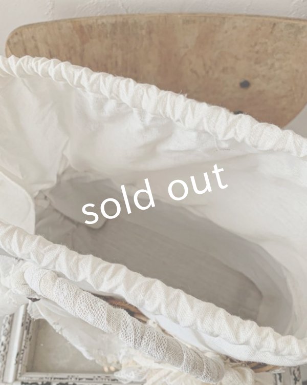 画像8: pollenbienco／アンティークレースと十字架のラウンドバッグ (8)