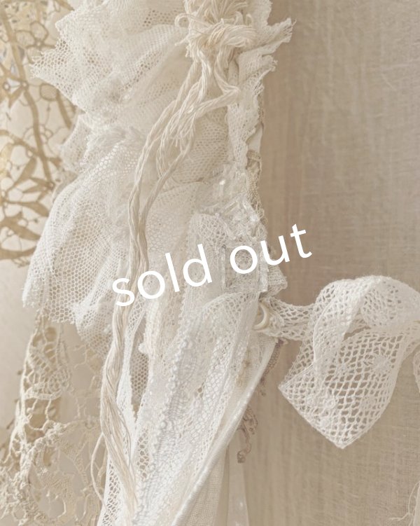 画像8: pollenbienco／アンティークレースのローブドレス (8)