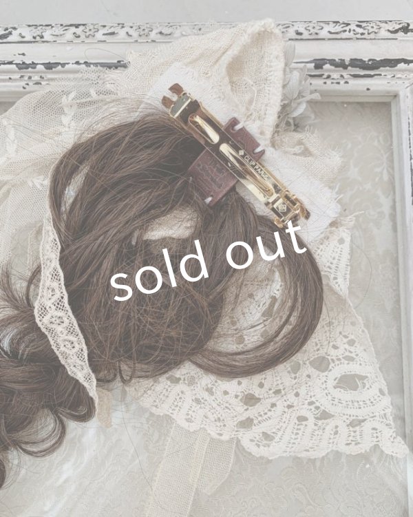 画像7: pollenbienco／アンティークレースと十字架のウィッグバレッタ・B (7)