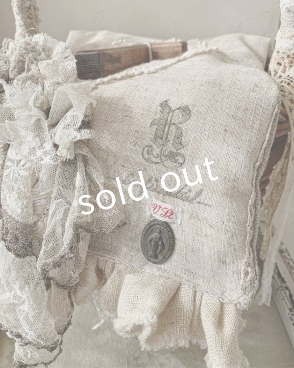 画像9: pollenbienco／アンティークレースと十字架のリリーバッグ (9)