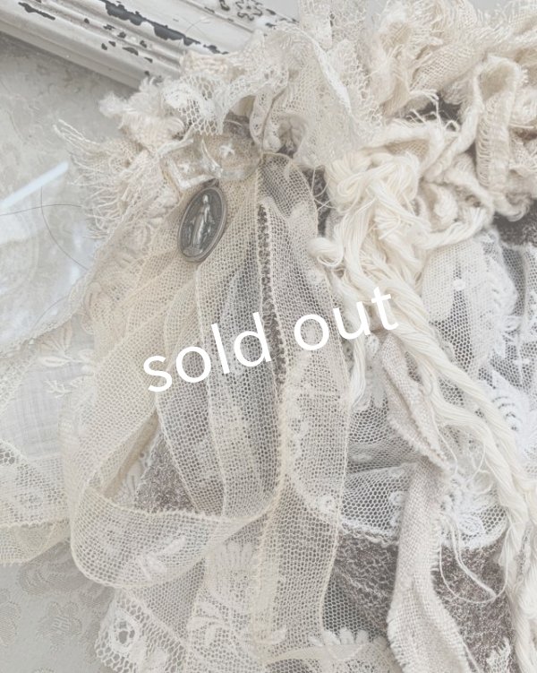 画像4: pollenbienco／アンティークレースと十字架のウィッグバレッタ・A (4)